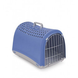 Cat It Cage de transport Cabrio Gris / Bleu pour chat