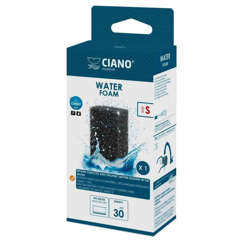 Mousse Ciano filtrante Water Foam - Taille S