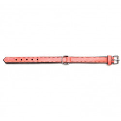 Collier en cuir, Corail...