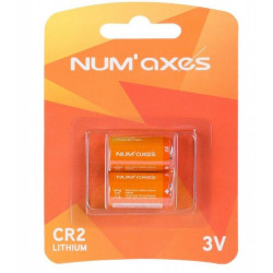 NUM'AXES, Pile lithium CR2 x 2
