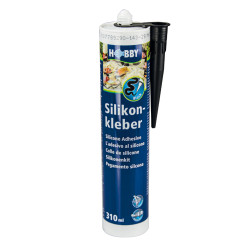 Colle de silicone, noir -...