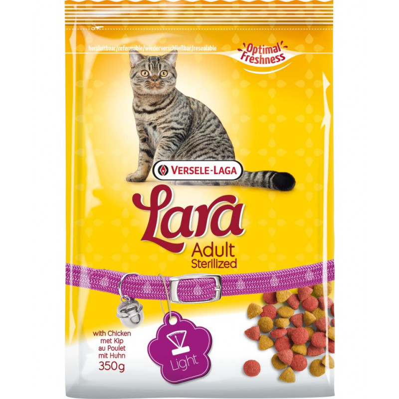 Croquettes Lara Pour Chat Sterilise Au Poulet 2 Tailles