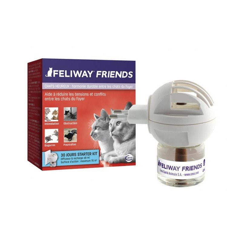 Diffuseur & recharge Feliway Friends pour chat - 48ml