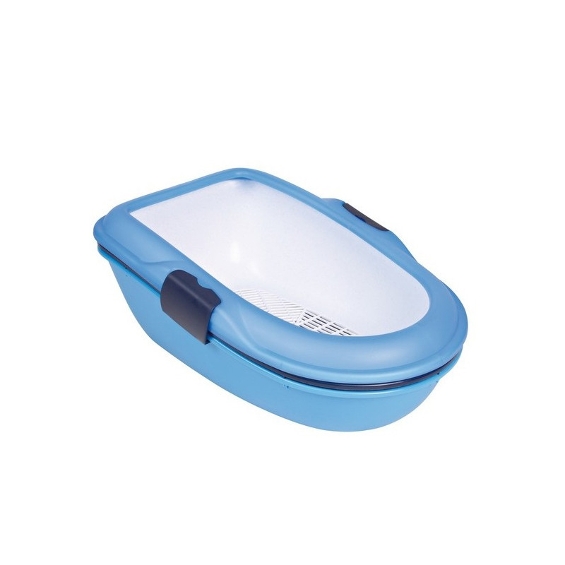 Bac A Litiere Berto Double Bac Pour Chat Bleu Bac A Litiere Berto Double Bac Pour Chat Bleu