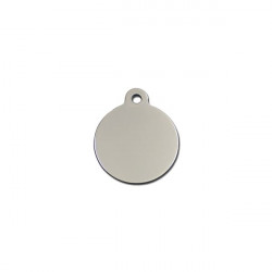 Petit rond chrome - 2x3cm