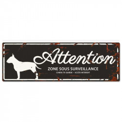 Plaque "Attention" Bull...